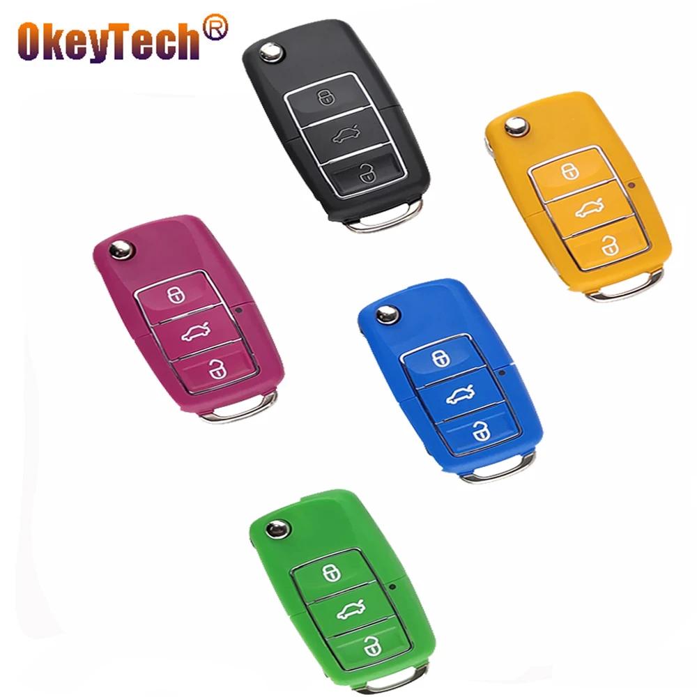 Корпус автомобильного ключа для Volkswagen Vw Seat Skoda Jetta Golf Passat Beetle Polo Bora сменный