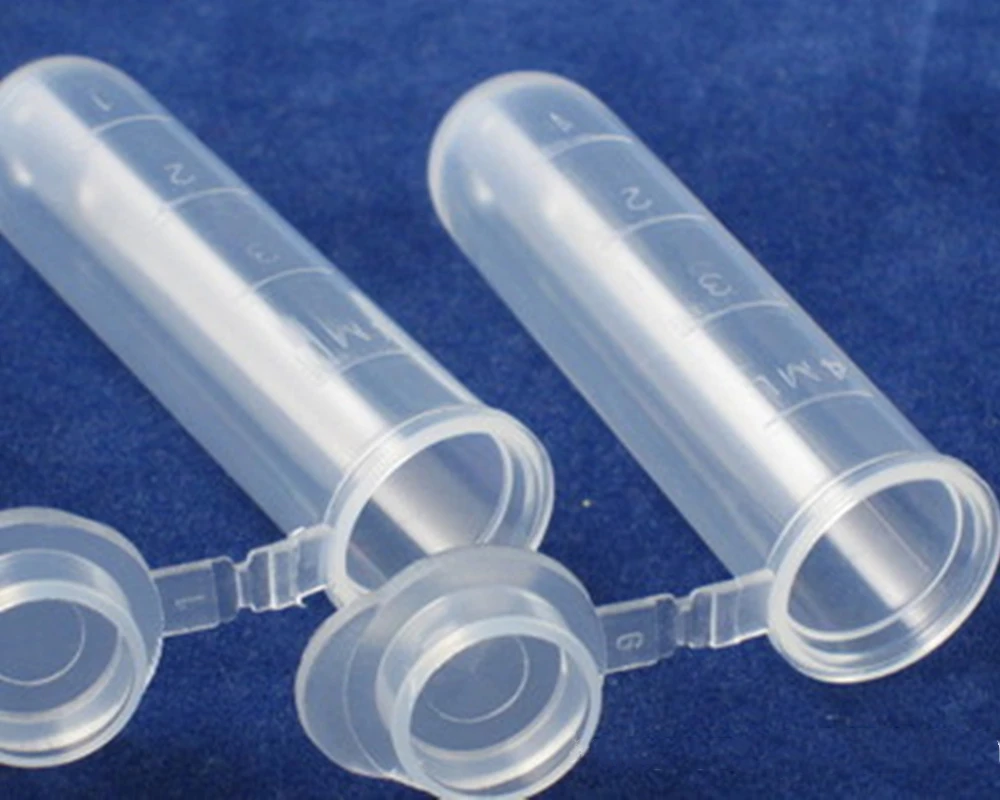 50Pcs 5 ml Centrifuge Test Tube Multi-purpose Clear  Plastic Tube Empty Sample Storage Container Round Bottom EP Tube with Scale images - 6