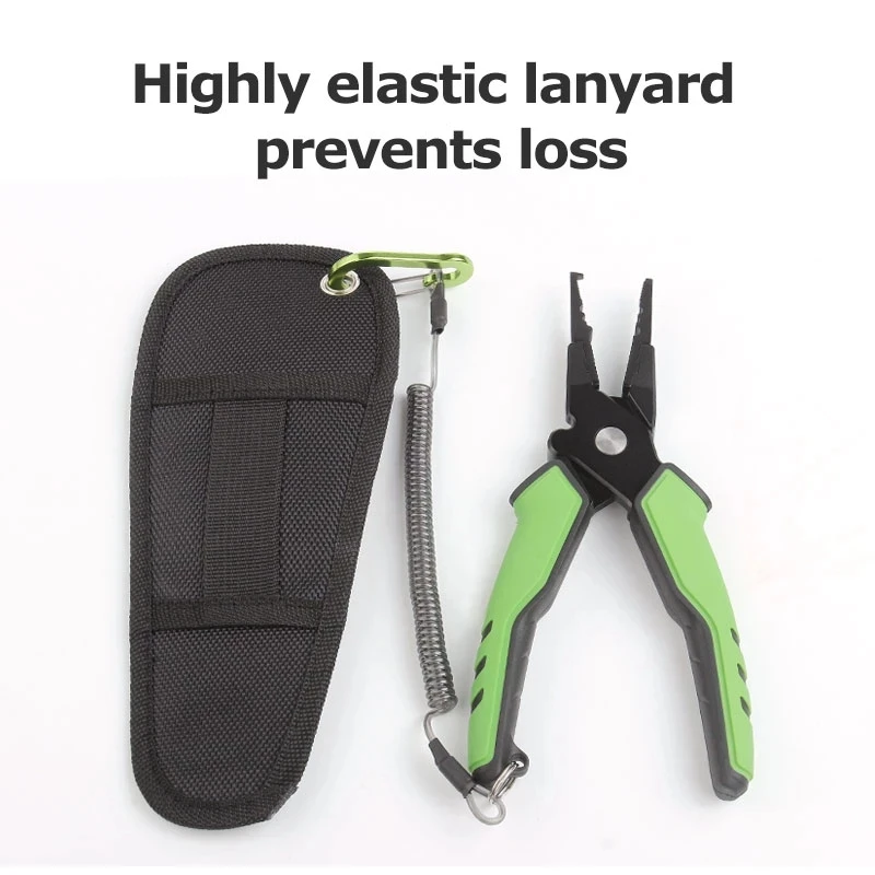 2021Green/Blue Fishing Pliers Grip Aluminum Alloy Split Ring Cutters Line Hook Recover Fishing Tackles High Quality Fishing Tool