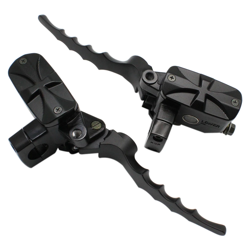 

A Pair 7/8" 22mm Universal Motorcycle Brake Clutch Master Cylinder Lever Cable Clutch Reservoir For Scooter Sport Dirt Bike