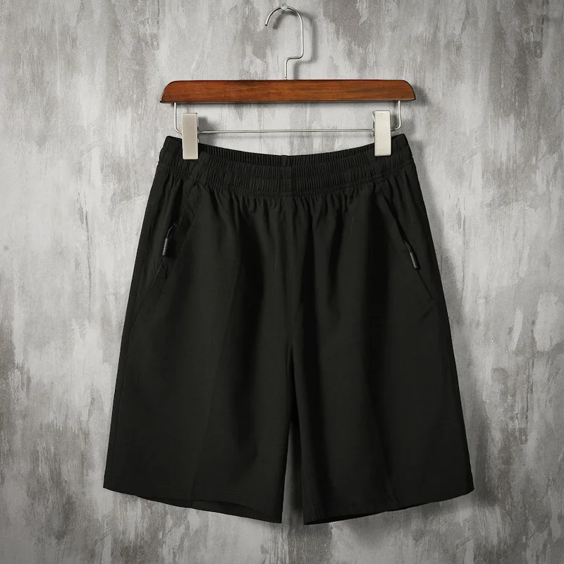 Мужские свободные шорты зеленые Однотонные эластичные размеры 8XL 7XL 2020-110 кг 150 |