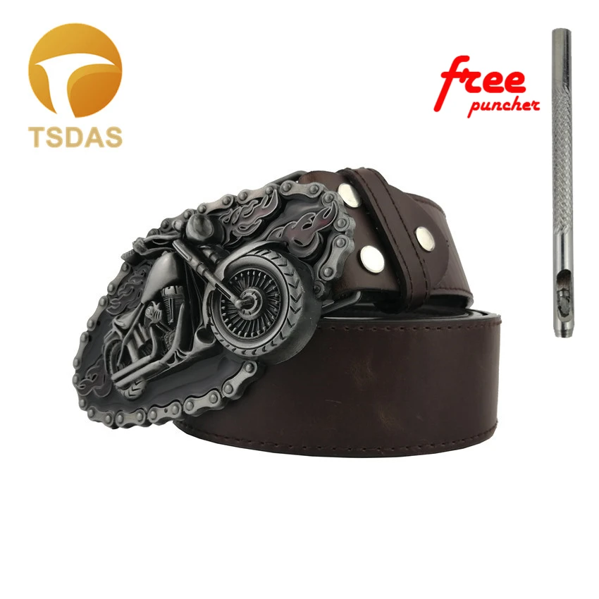 Ковбой горения в байкерском стиле с металлическим ремнем модная обувь пряжкой