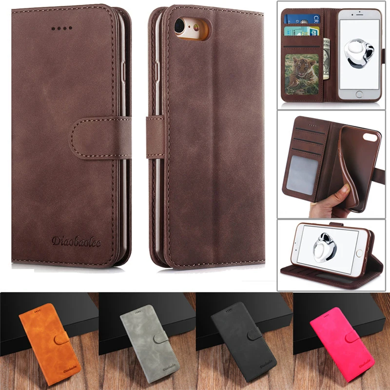 Флип-чехол для iPhone 8 магнитный чехол телефона чехлы Hoesje 7 6 Plus кожаный
