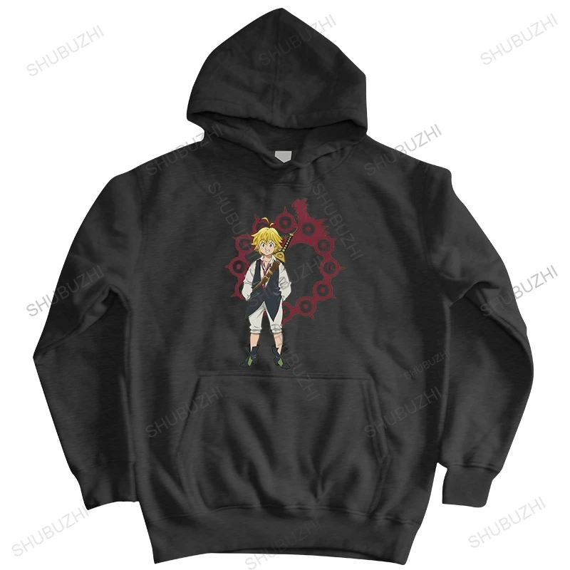 

Mens Anime The Seven Deadly Sins hoodies Cotton warm coat Unique hoody Graphic Nanatsu No Taizai Meliodas brand hoodie Top