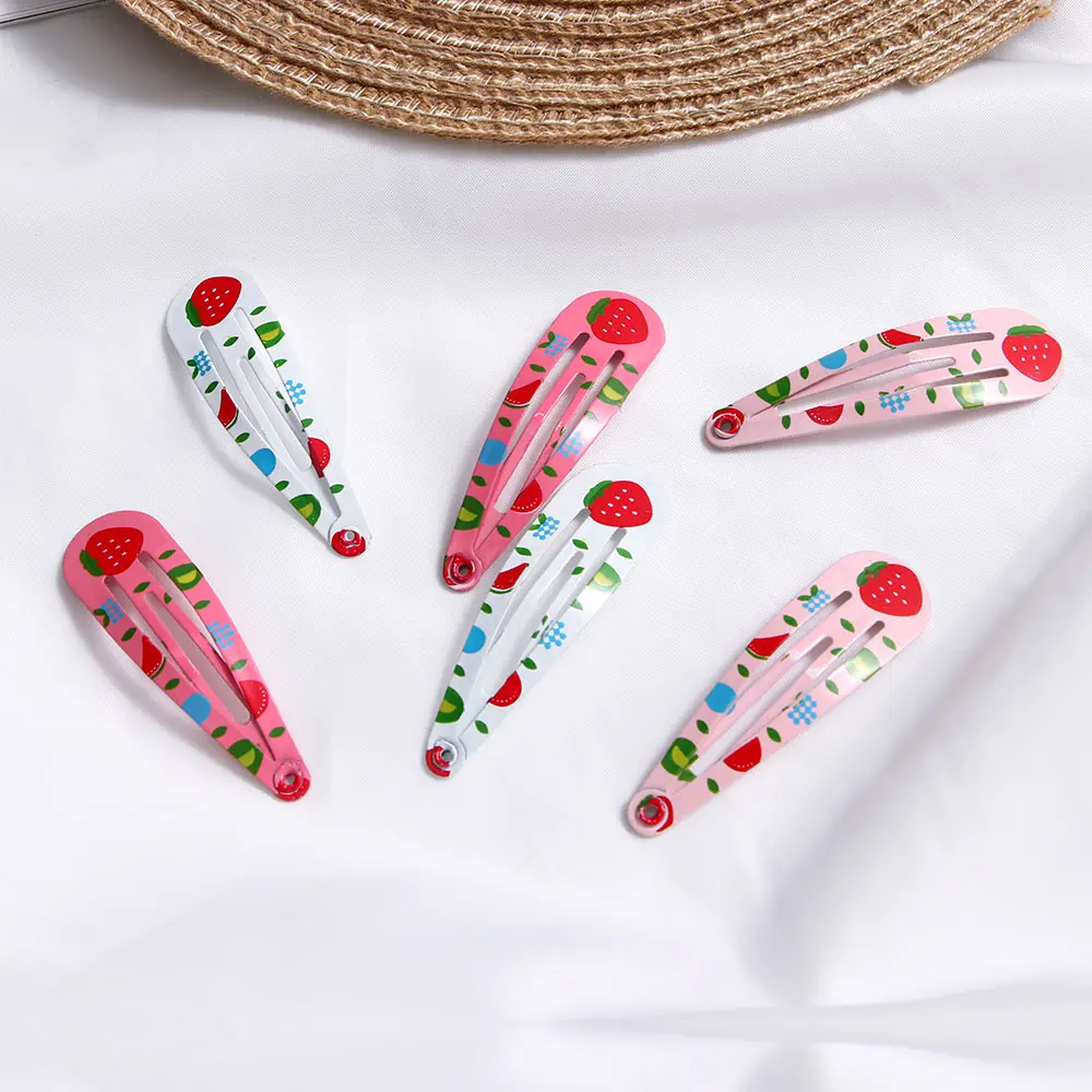 6 шт./компл. Милая вишня Заколка цветок заколки для волос Детские Девочки Клубника