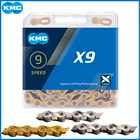 Оригинальная деталь для велосипеда Kmc X9 X9.93 X9SL X9Ept Mtb цепь для дорожного велосипеда 116L 9 цепь для скоростного велосипеда Magic Mountain Button для Shimano Sram