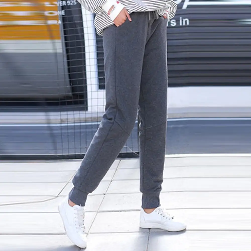 Женские повседневные вельветовые брюки Утепленные длинные свободного покроя