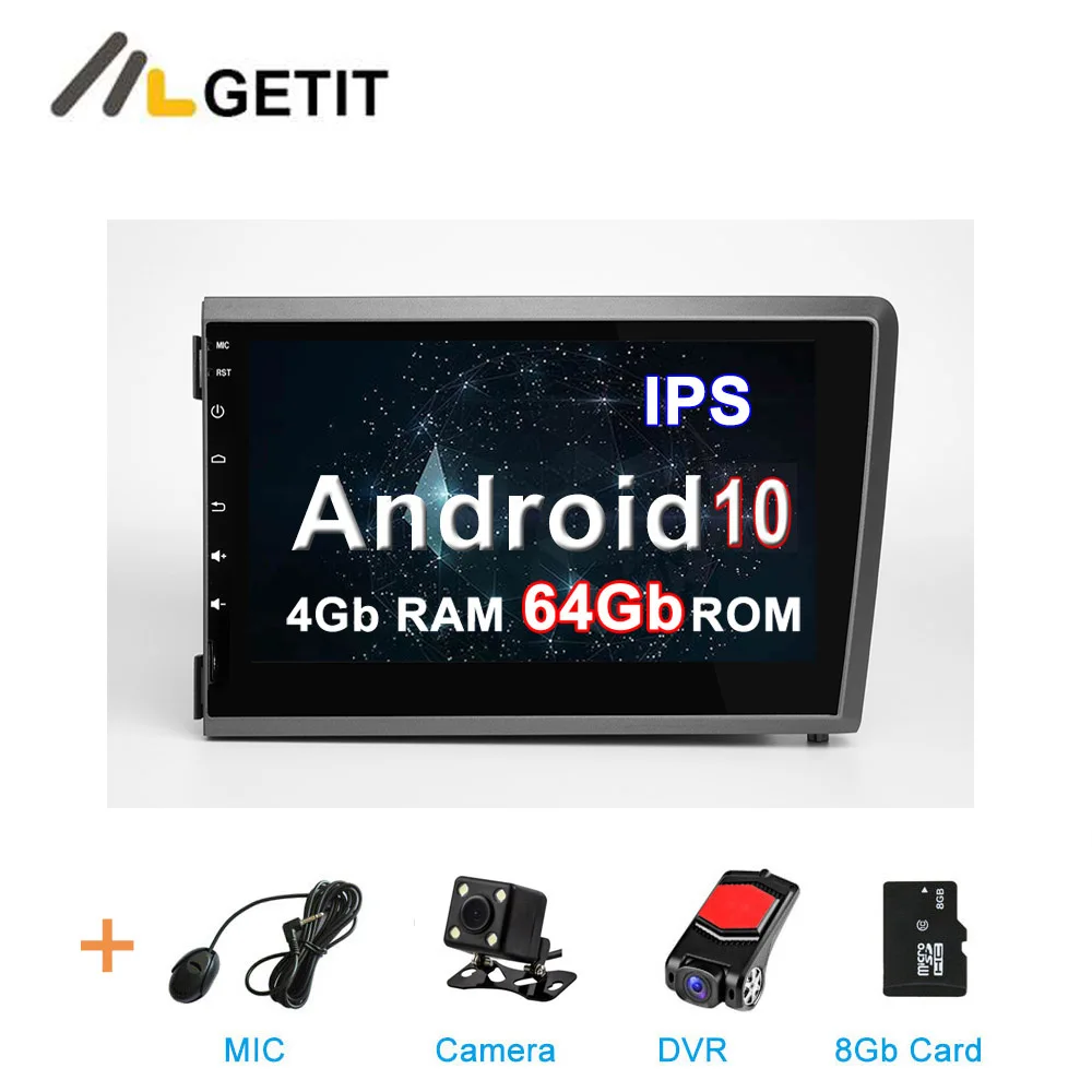 4G - CAMERA-DVR-SD DSP ips rom Android 10 Автомобильный DVD стерео Мультимедиа Радио gps для Volvo S60 V70 XC70 2000-2004 - Цвет: 4G - CAMERA-DVR-SD