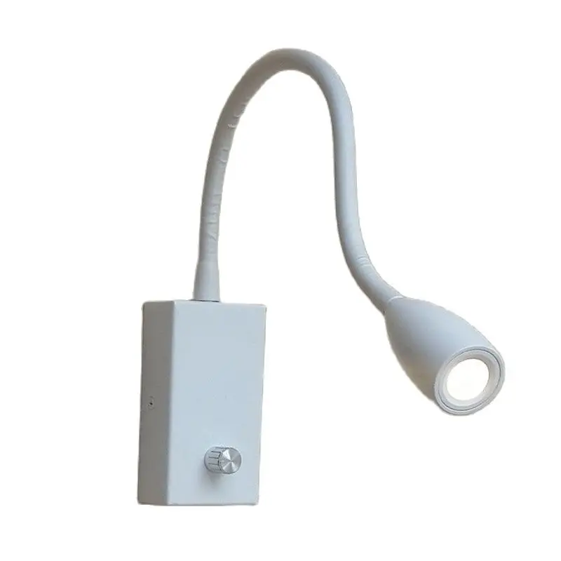 Topoch тусклый прикроватная лампа белая отделка поворотный переключатель с