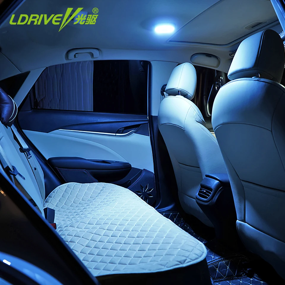 Автомобильный двухцветный светильник для чтения светодиодный Универсальный