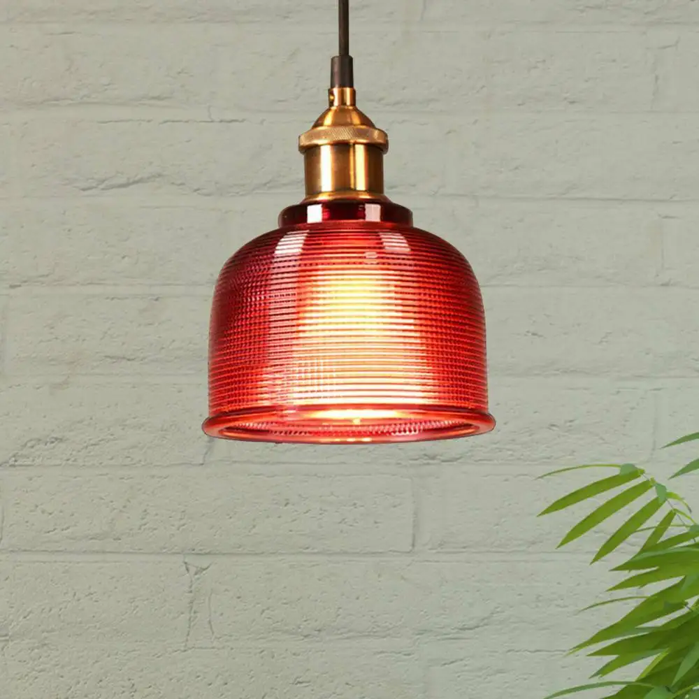 

E27 Modern Vintage Industrial Retro Loft Amber Glass Ceiling Wall Lamp Shade Pendant Light for Home Bar Cafe Shop Decoration