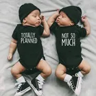 Комбинезон для новорожденных 0-18 месяцев, сплошной черный комбинезон с коротким рукавом, летняя одежда для младенцев, не так уж много планируется