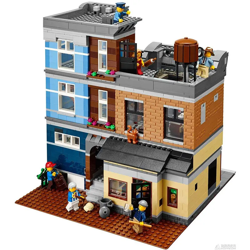 2200+Pcs MOC City Street View Detective's Office Building Blocks Creator Expert Bricks Toys for kids gifts | Игрушки и хобби
