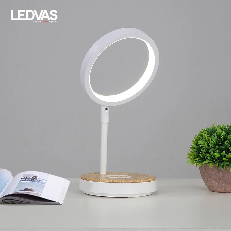 LEDVAS modern bedside reading lamp supports wireless charging touch dimming 12W energy-saving soft light to protect eyesight | Лампы и