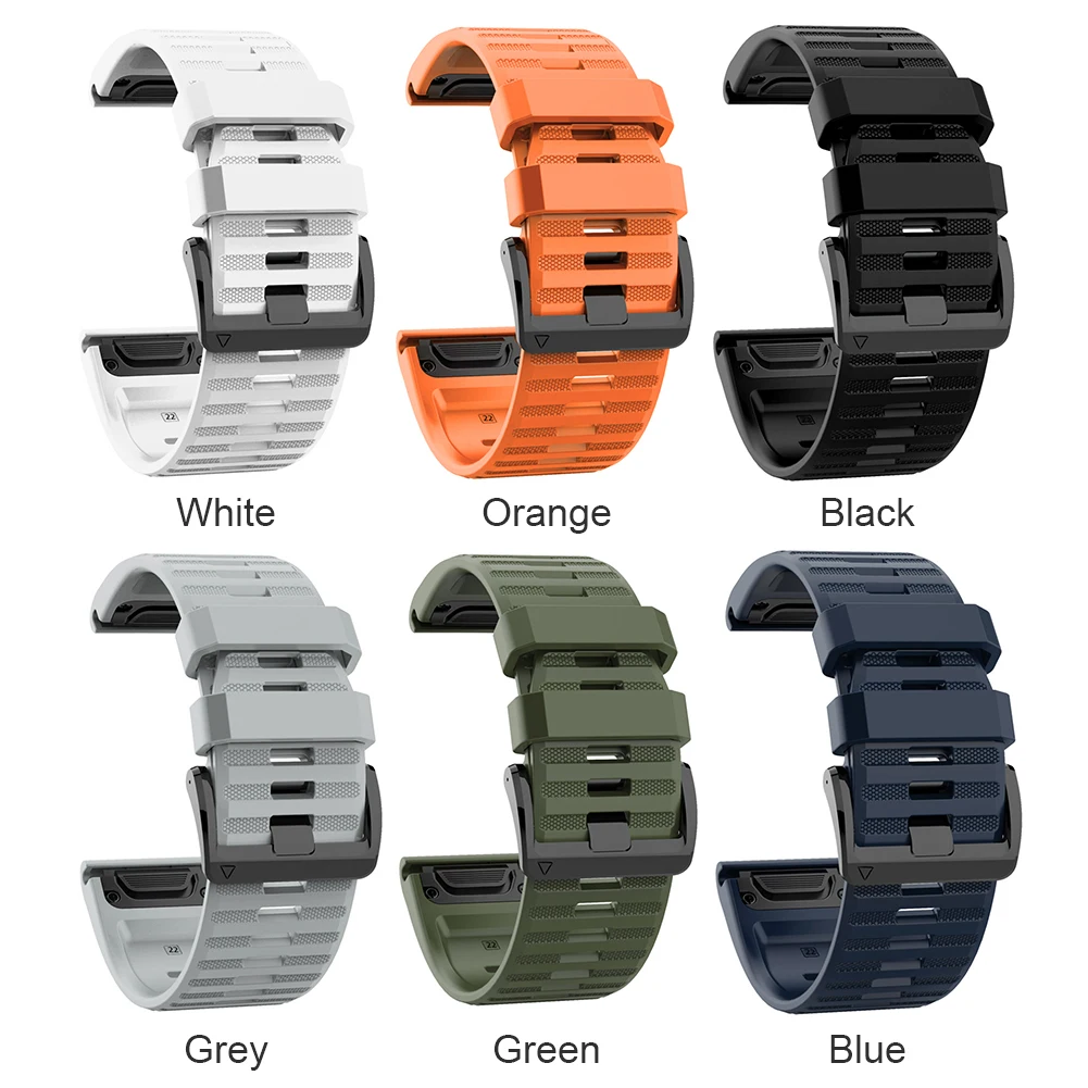 Сменный силиконовый ремешок для наручных часов Garmin Fenix 6X 5X 3 D2 | Электроника