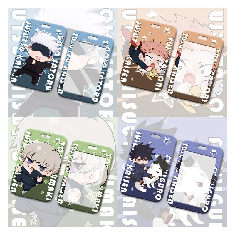 

2021 Hot Anime Jujutsu Kaisen Near Year Series Card Case Cover Satoru Yuji Itadori Id Bus Bank Card Holder Keychain Pendant Gift