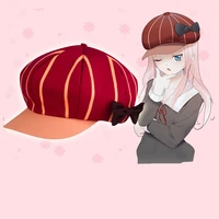 anime kaguya sama love is war cosplay hat fujiwara chika costume cute women red caps