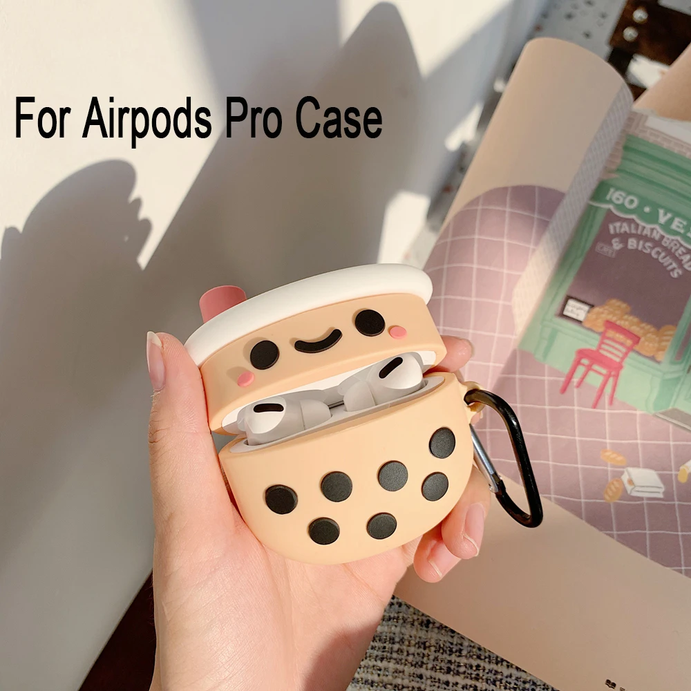Чехол для наушников AirPods Pro мягкий силиконовый защитный чехол с крючком бутылки