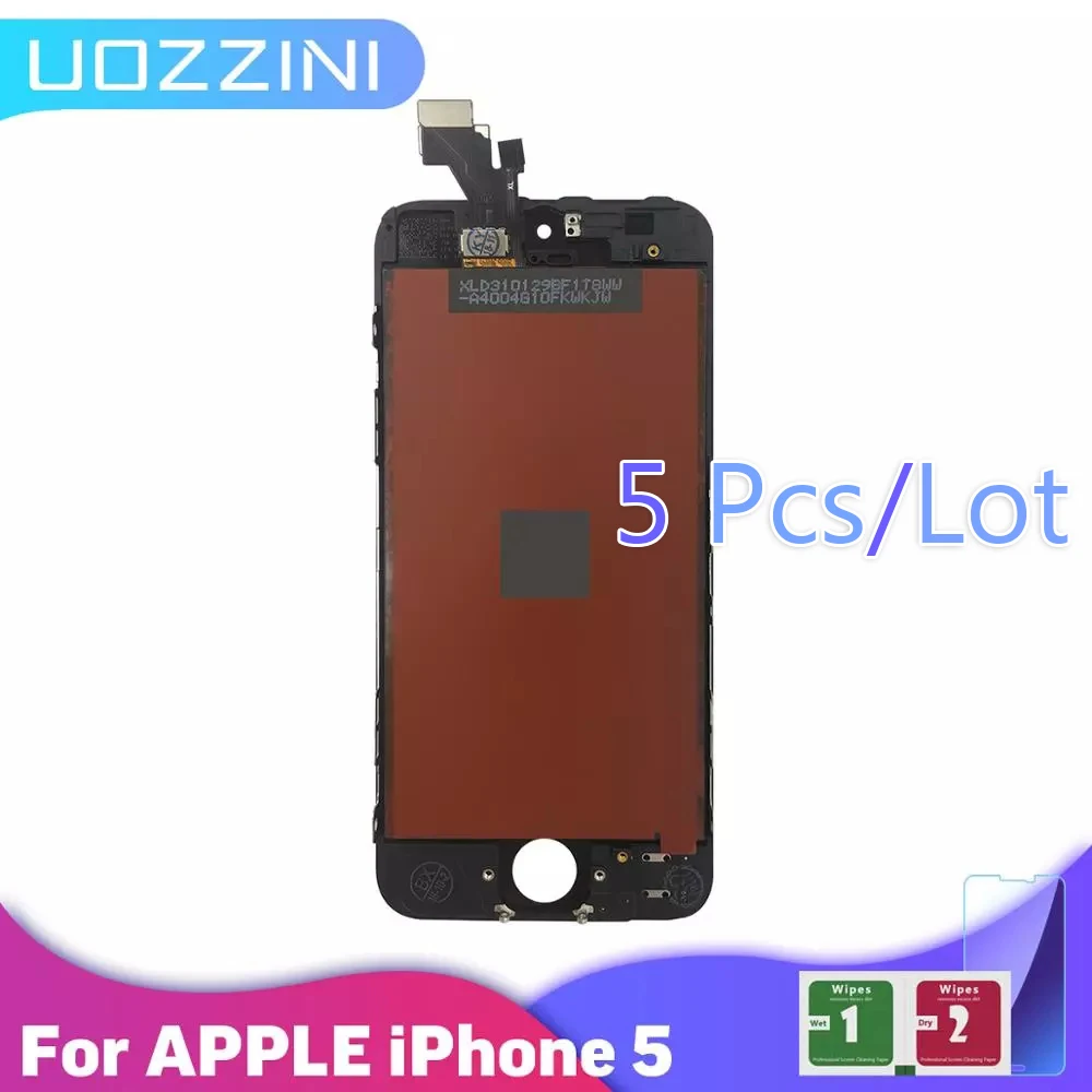 ЖК-дисплей с тачскрином и дигитайзером в сборе для Apple iPhone 5 5G 5S 5C класс AAA +++ шт./лот