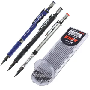 Механический карандаш 2,0 мм 2B, автоматические карандаши с 12 шт. серыхцветных карандашей для рисования и письма