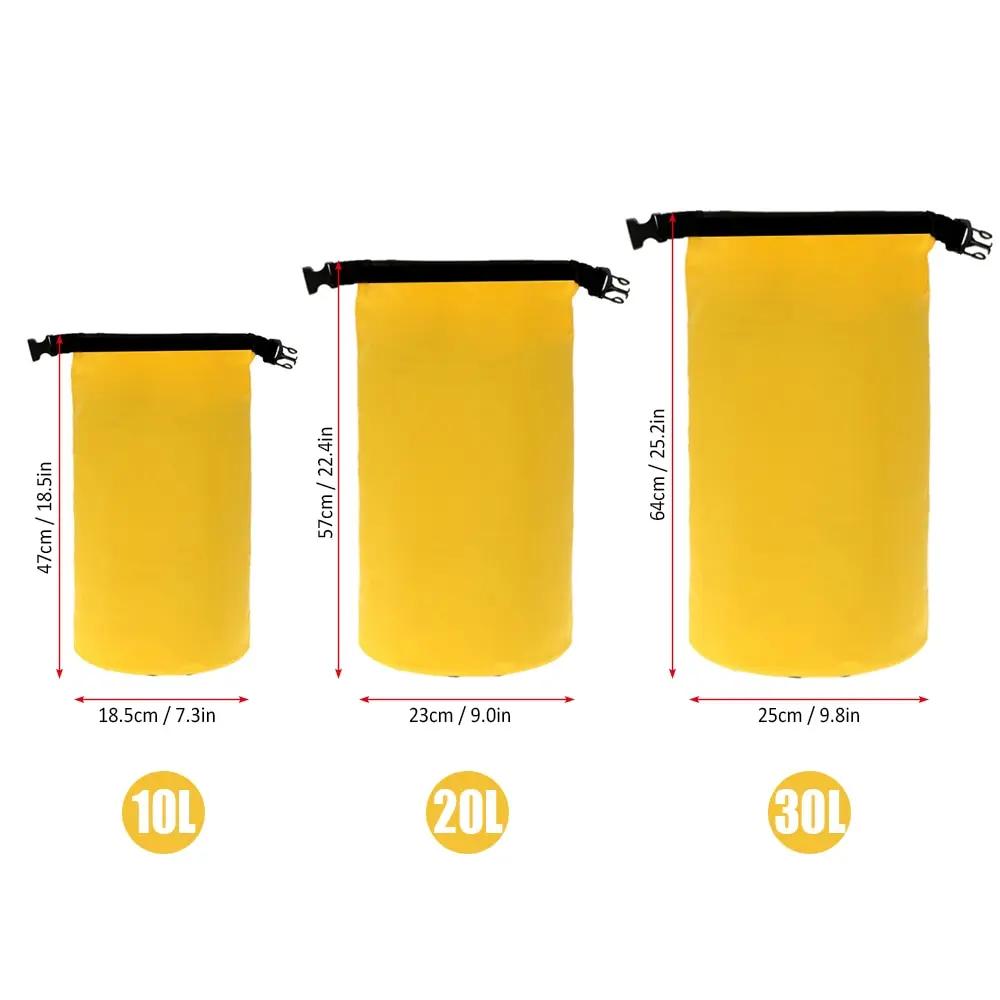 Водонепроницаемая сумка Lixada для рафтинга водных видов спорта объем 10 л/20 л/30