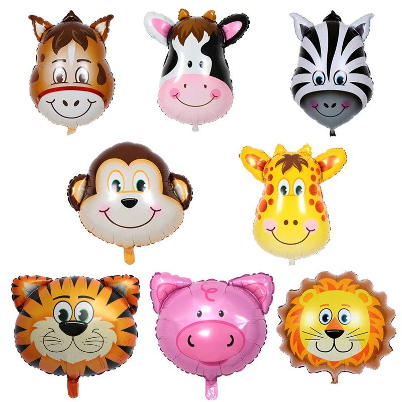 Тигр Зебра имитация окраски коровы воздуха латексные шары гелий для детей