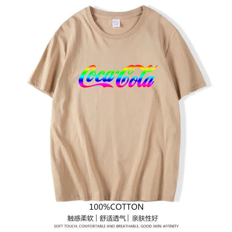 2021 New Men's/women's T-shirt Fashion Simple Letter Printing T-shirt Brand Cotton Men's T-shirt Couple T-shirt Casual Top