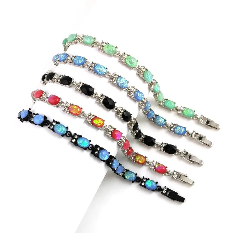 Korean Simple Owl Crystal Bracelet for Women 5 Color Fashion Colorful Animal Accessories Jewelry Friends Gifts | Украшения и