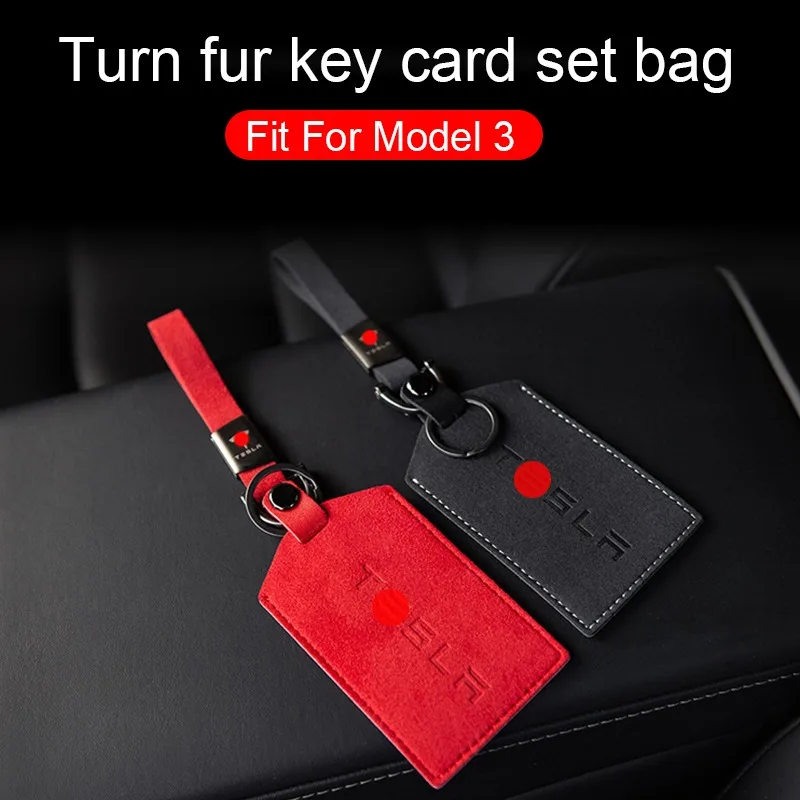 Чехол для автомобильной карты брелок держатель кожаный защитный чехол Tesla Model 3 Y S