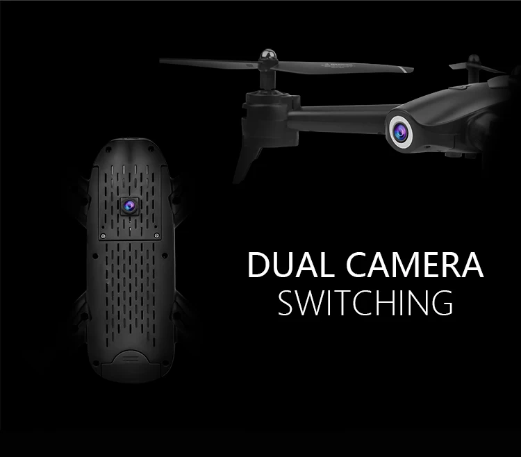 S165 Профессиональный WiFi FPV Дрон с двойной камерой 4K антенна видео широкоугольный оптический поток RC Квадрокоптер Вертолет игрушка E58 SG106