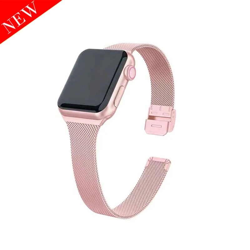 

Ремешок для Apple Watch Band 44 мм 40 мм, металлический браслет из нержавеющей стали для Apple Watch 6 5 4 3 SE, iWatch Band 42 мм 38 мм