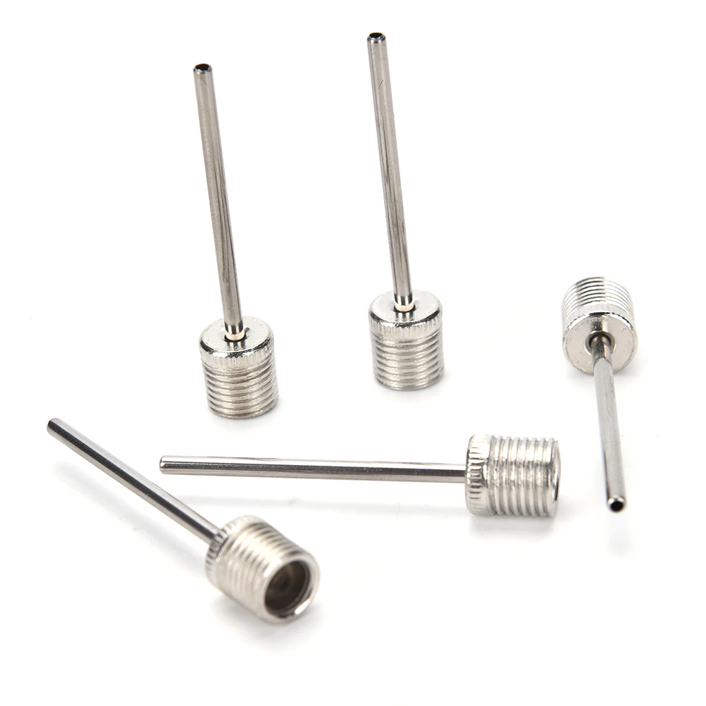 

10Pieces Sports Ball Inflating Pump Needle For Football Basketball Soccer Inflatable Air Valve Adaptor Stainless Steel Pump Pin