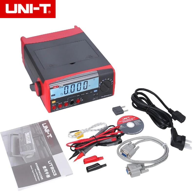 UNI-T UT803 настольный цифровой мультиметр Вольт Ампер Ом Емкость Темп тестер
