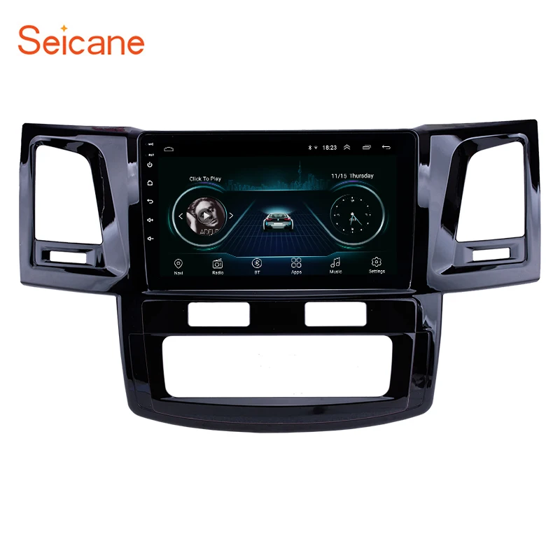 Seicane 9 дюймов Android 1 GPS головное устройство для Toyota Fortuner Hilux 2008 2009 2014 с WIFI FM Музыка