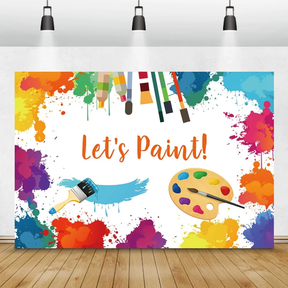 

Фон для фотографий Laeacco с днем рождения, детский праздник, Раскрась, для фотостудии, персонализированный Декор