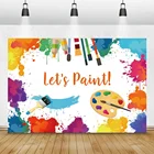 Фон для фотографий Laeacco с днем рождения, детский праздник, Раскрась, для фотостудии, персонализированный Декор