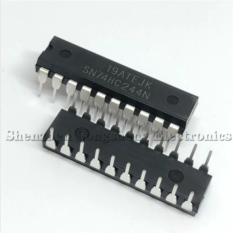 10PCS/LOT NEW SN74HC244N 74HC244 DIP-20 Logic-buffer driver In Stock | Электронные компоненты и принадлежности