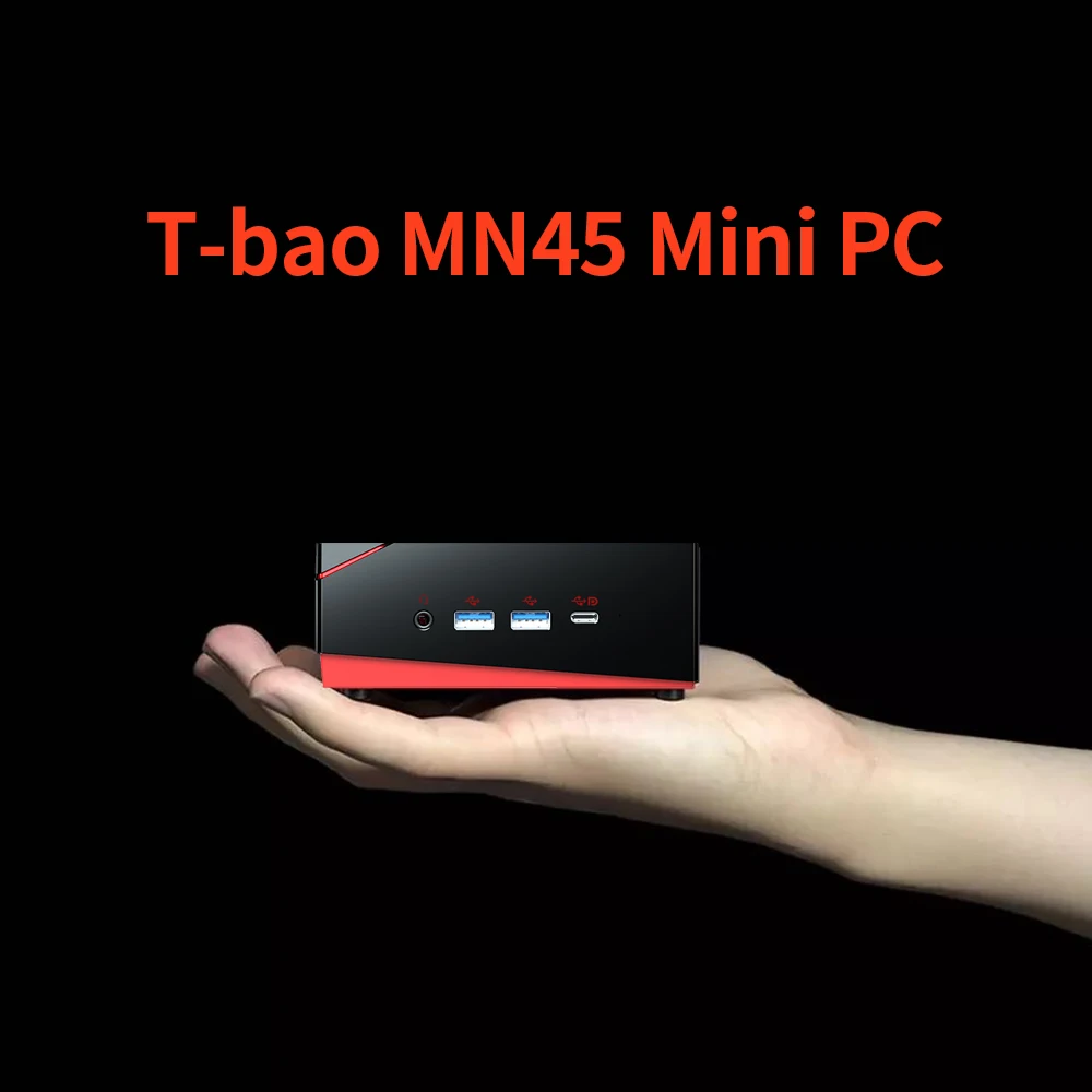 T bao MN45 мини ПК с процессором AMD R5 4500U Radeon Graphics 6 GPU 32GB + 1 ТБ память Windows 10 Операционная
