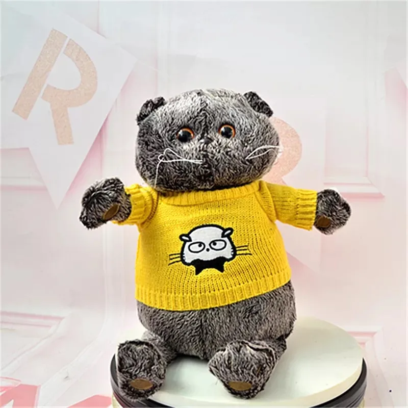 1 шт. 20 см-30 см милый Basikcat плюшевые игрушки набитое Мягкое Животное кошка кукла