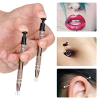2pcs microblading alloy high precision 4 prongs bead holder jewelry bead grasping pick up tool body tattoo piercing accessories
