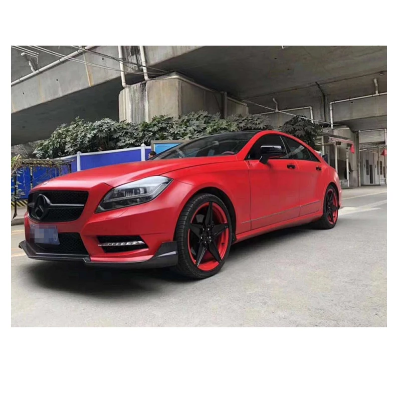 Для W218 углеродное волокно передний спойлер для Mercedes Benz CLS класс W218 CLS350 550 CLS63 2012 2013 передний бампер сплиттеры защита