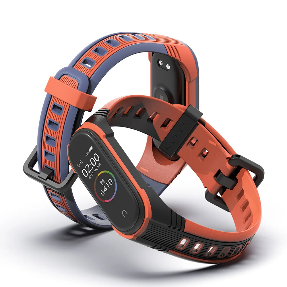 Ремешок X style для Mi Band 3 4 5 спортивный ремешок часов силиконовый браслет xiaomi mi band