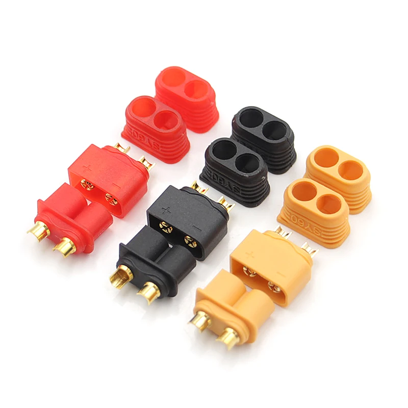 Штепсельная Вилка SY60, штепсельная вилка/гнездо с оболочкой, батарея ESC распределительная плата, разъем, совместимый с Amass XT60 XT60H для батареи