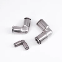 pneumatic connectors 46810121416mm elbow nickel plated brass push in quick connector release air fitting plumbing