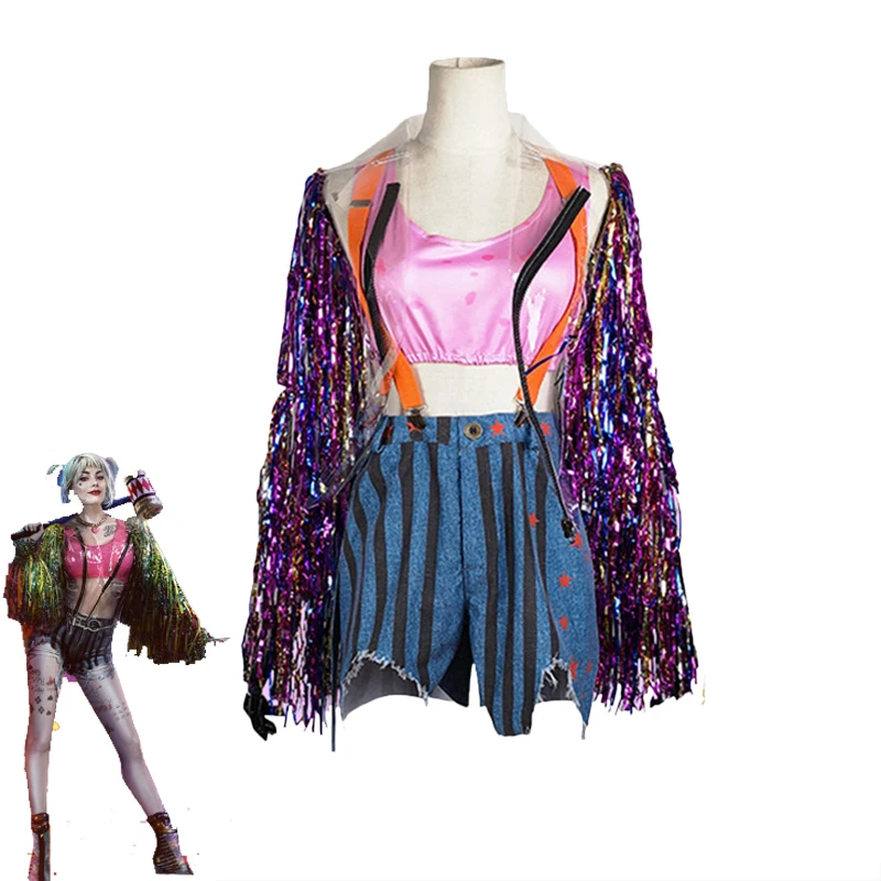 Movie Birds Of Prey Cosplay Suicide Squad Batman Harley Quinn Costume Women Fancy Halloween Costumes Sexy Outfit Custom Made |