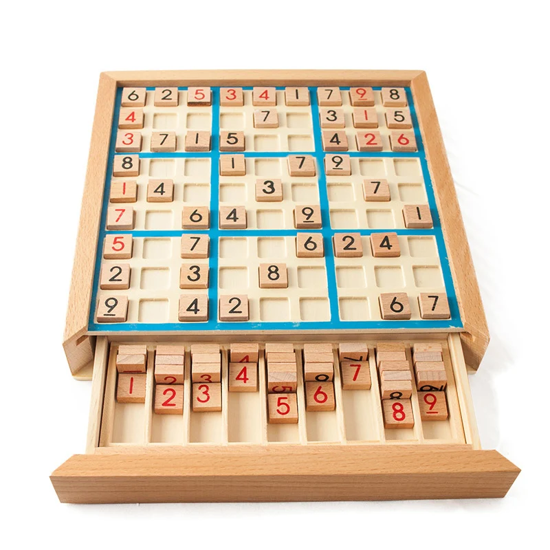 

Детская Деревянная шахматная головоломка Sudoku, игрушка, настольная игра для взрослых, логическое мышление, детские развивающие игрушки, под...