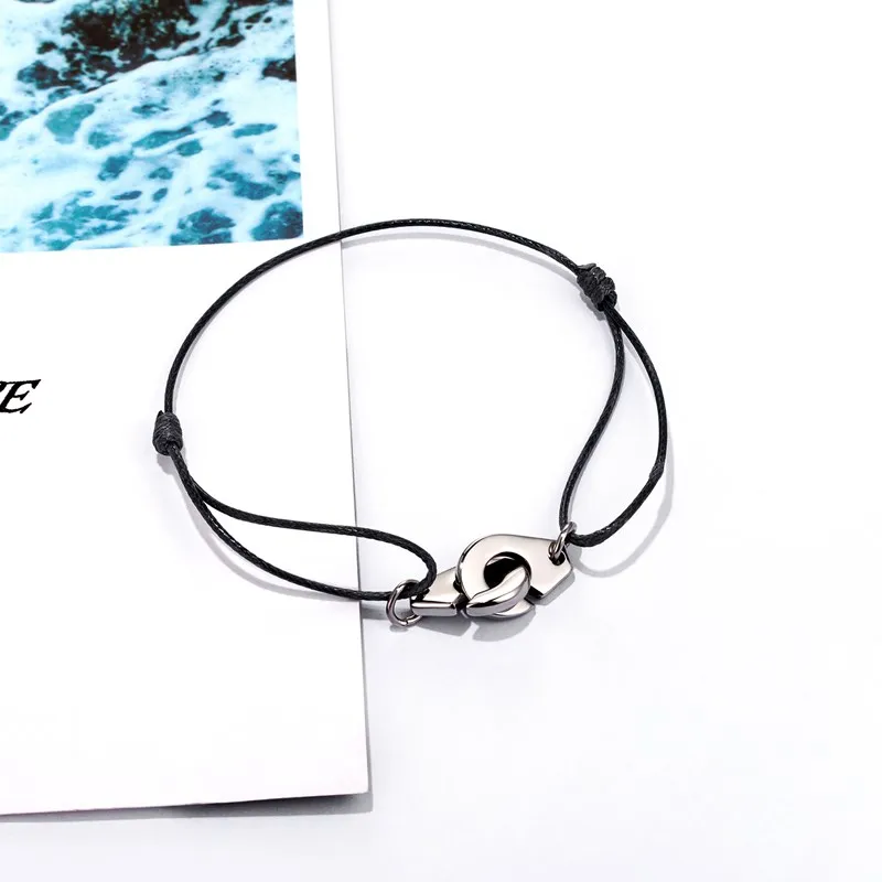 MKENDN модный браслет из нержавеющей стали регулируемая шнуровка для мужчин и