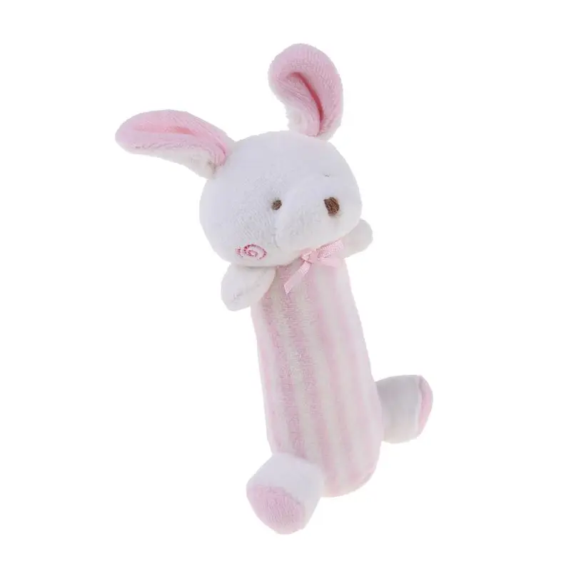 

Baby Rattle Plush Soft Toys Newborn Gift Crib Toy Pink Rabbits Bunny newborn toy