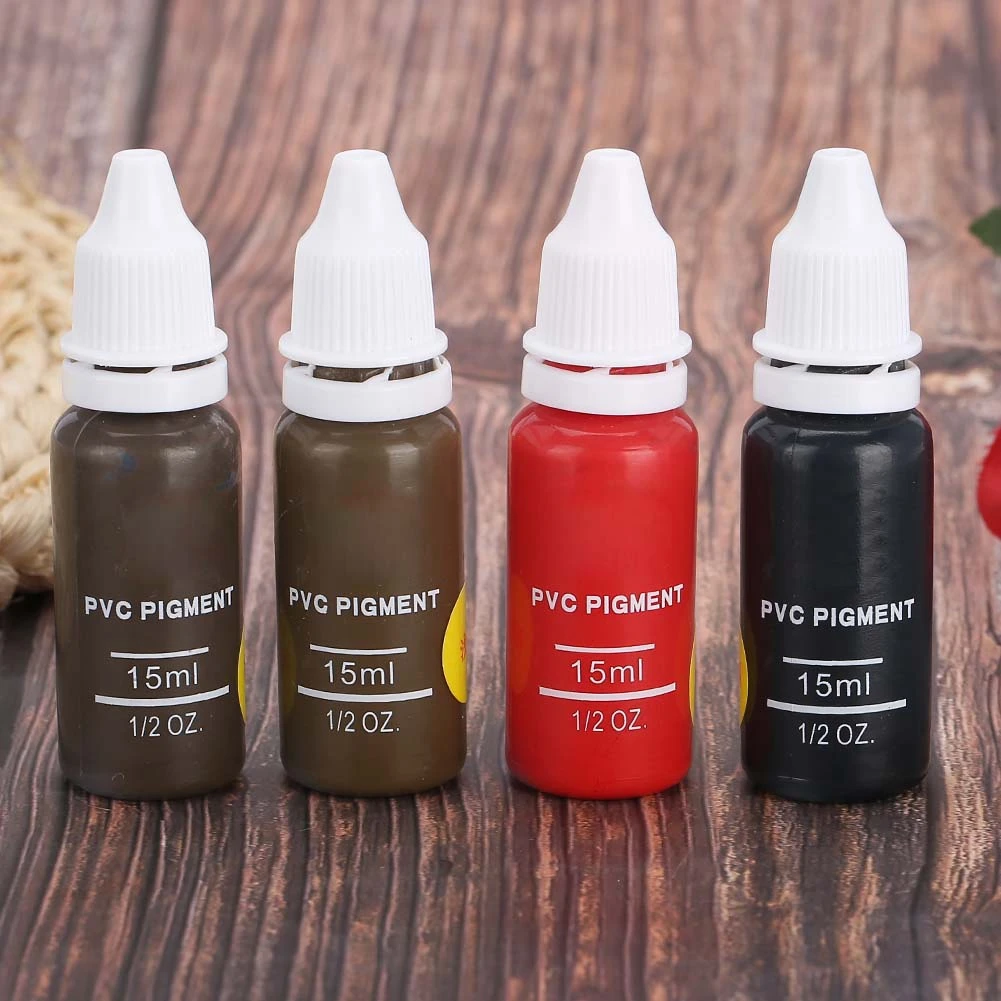 4 Colors Tattoo Pigment Eyebrow Lips Eyeline Microblading Coloring Cream For Permanent Makeup Tool | Красота и здоровье