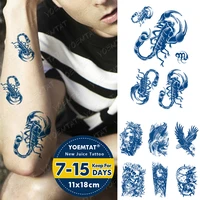 juice ink lasting waterproof tattoo stickers scorpion carp eagle clock geisha flash full tattoos body art fake tatto men women